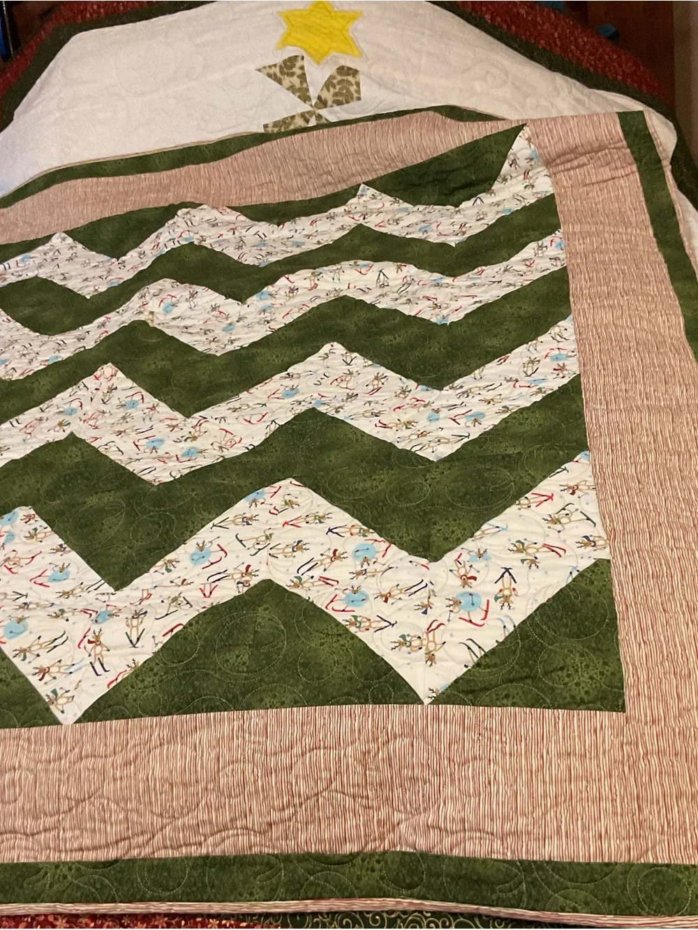 ONE OF A KIND - Handcrafted Christmas Quilts $300 ea NEVER TOO EARLY!!
